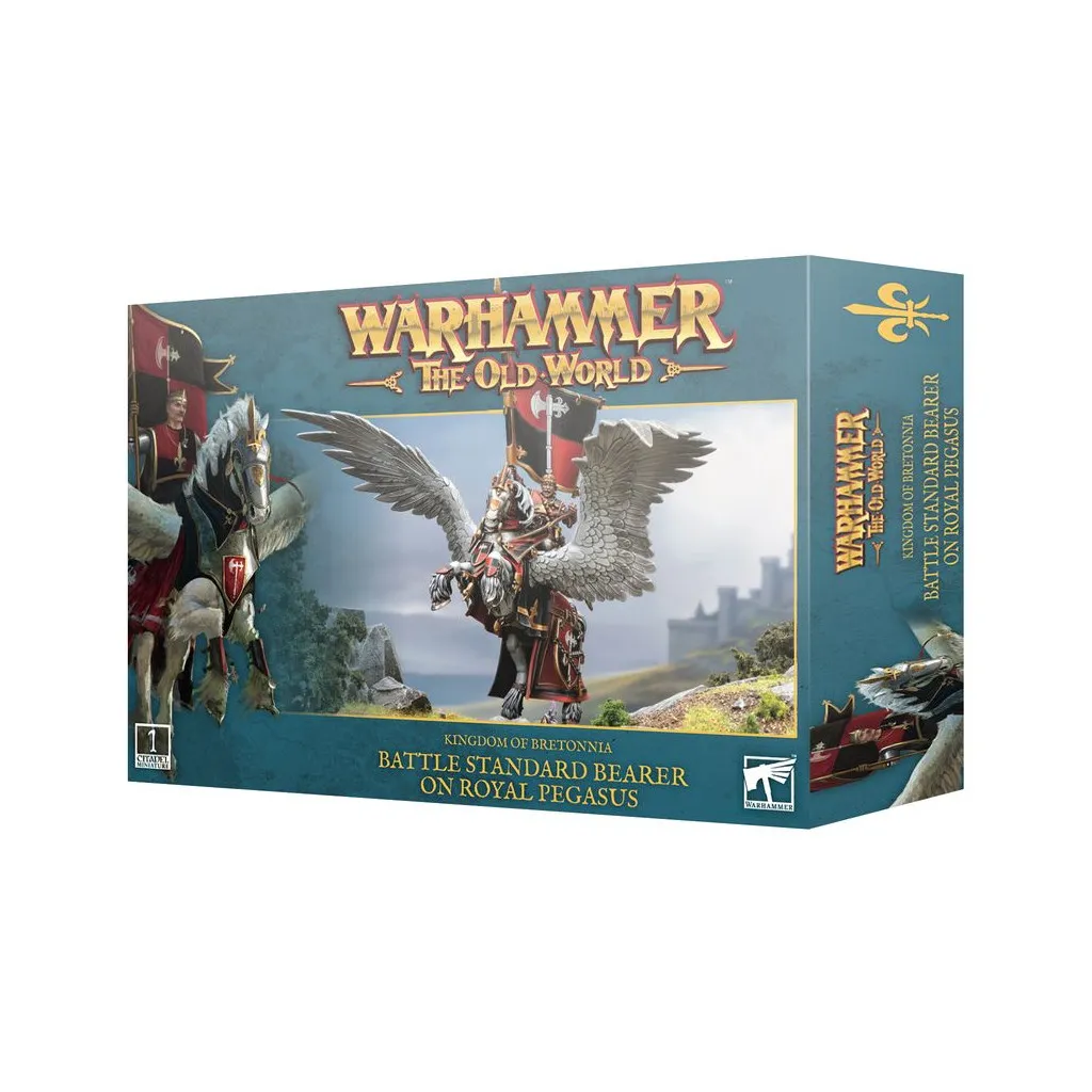 Warhammer - The Old World : Royaume de Bretonnie - Porteur de la Grande Bannière sur Pégase Royal