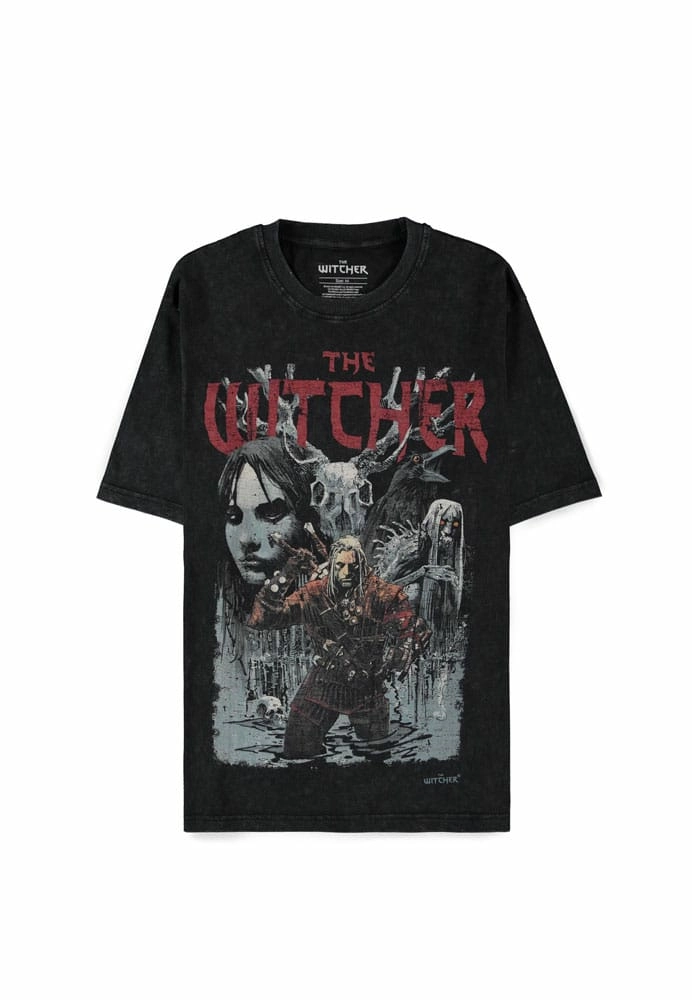 The witcher wild hunt t-shirt first edition washed (s)