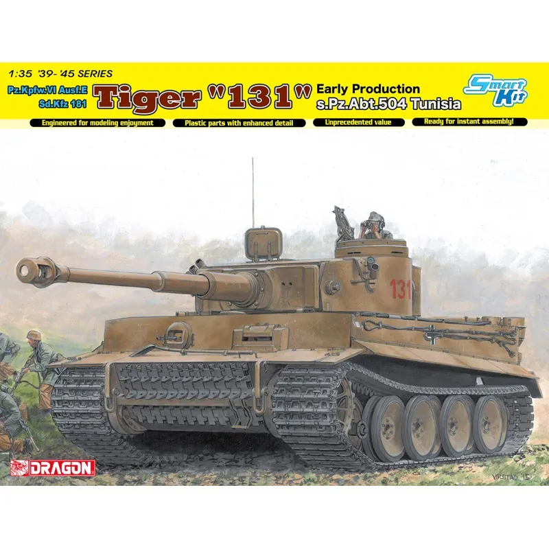 Tiger I « 131 » s.Pz.Abt.504 Tunisie. DRAGON 6820