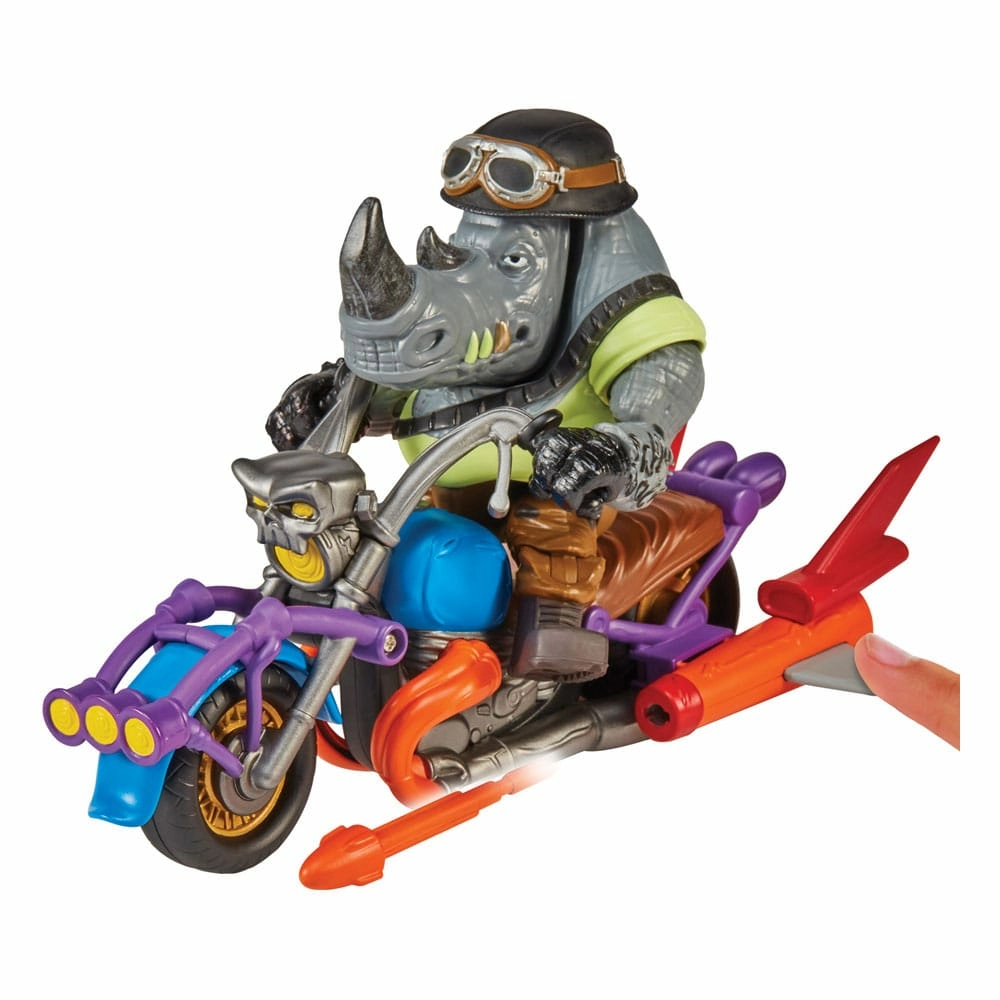 Tortues ninja figurine chopper mit rocksteady