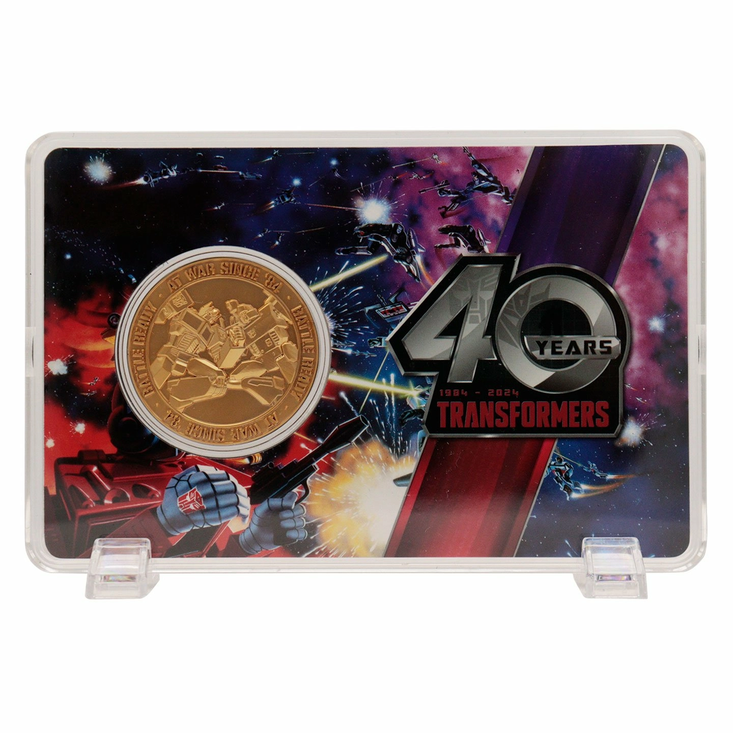 Transformers - 40th anniversary - pièce plaqué or 24k edition limitée