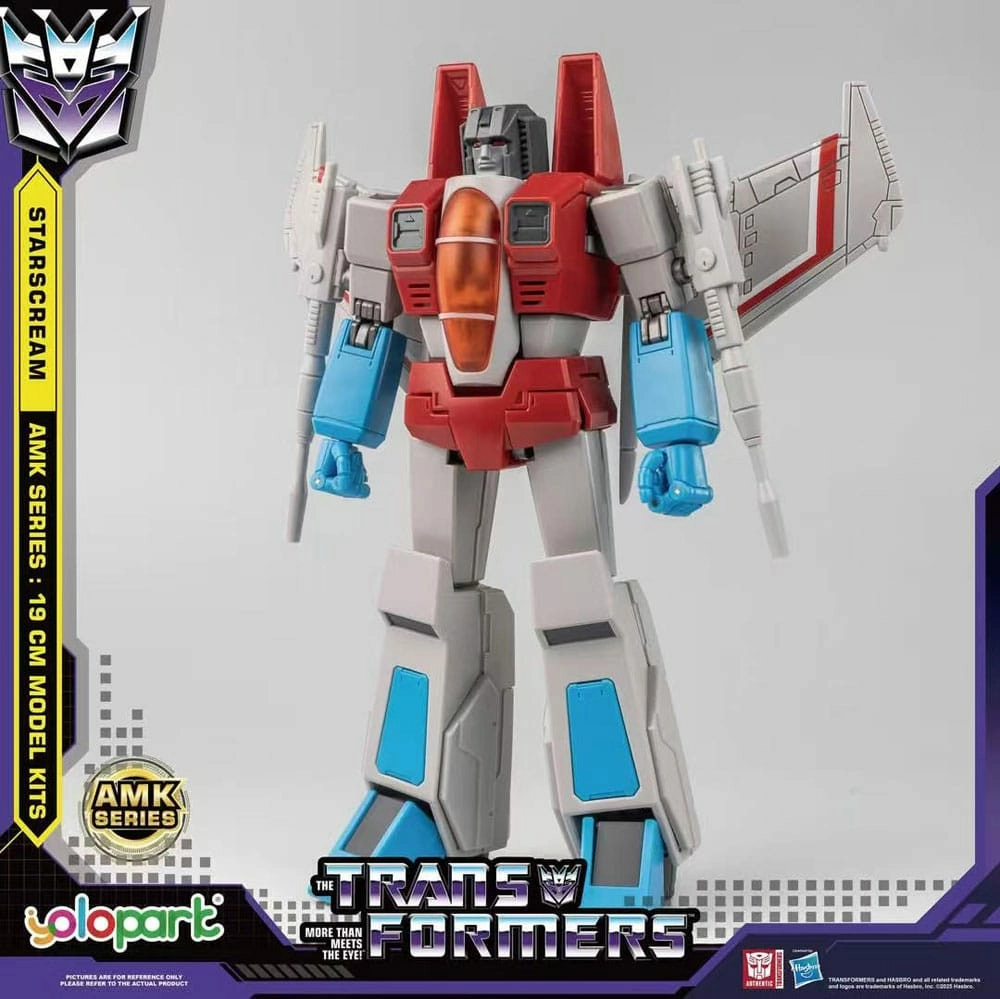 Transformers generation one figurine plastic model kit amk series starscream 19 cm
