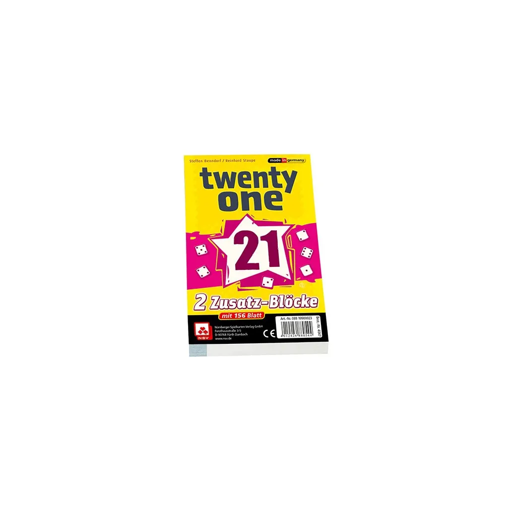 Twenty One - bloc de score