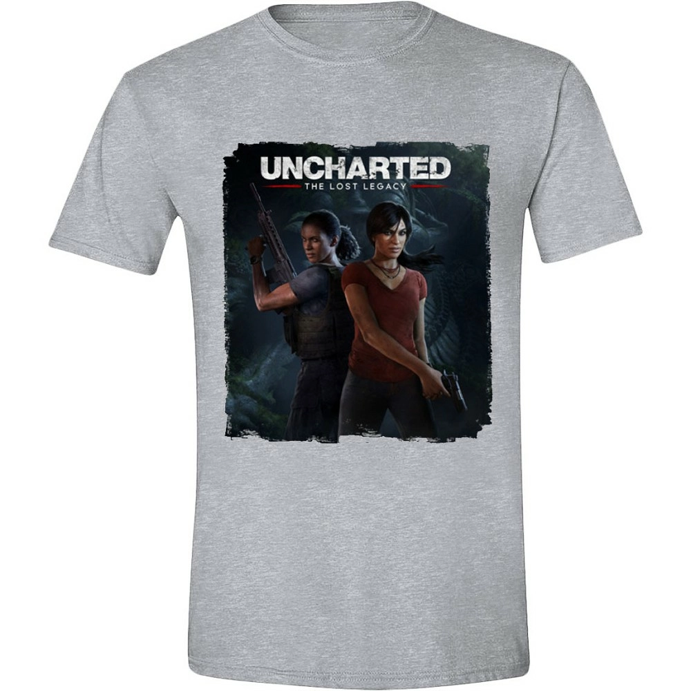 Uncharted - t-shirt the lost legacy cover - grey (xl)