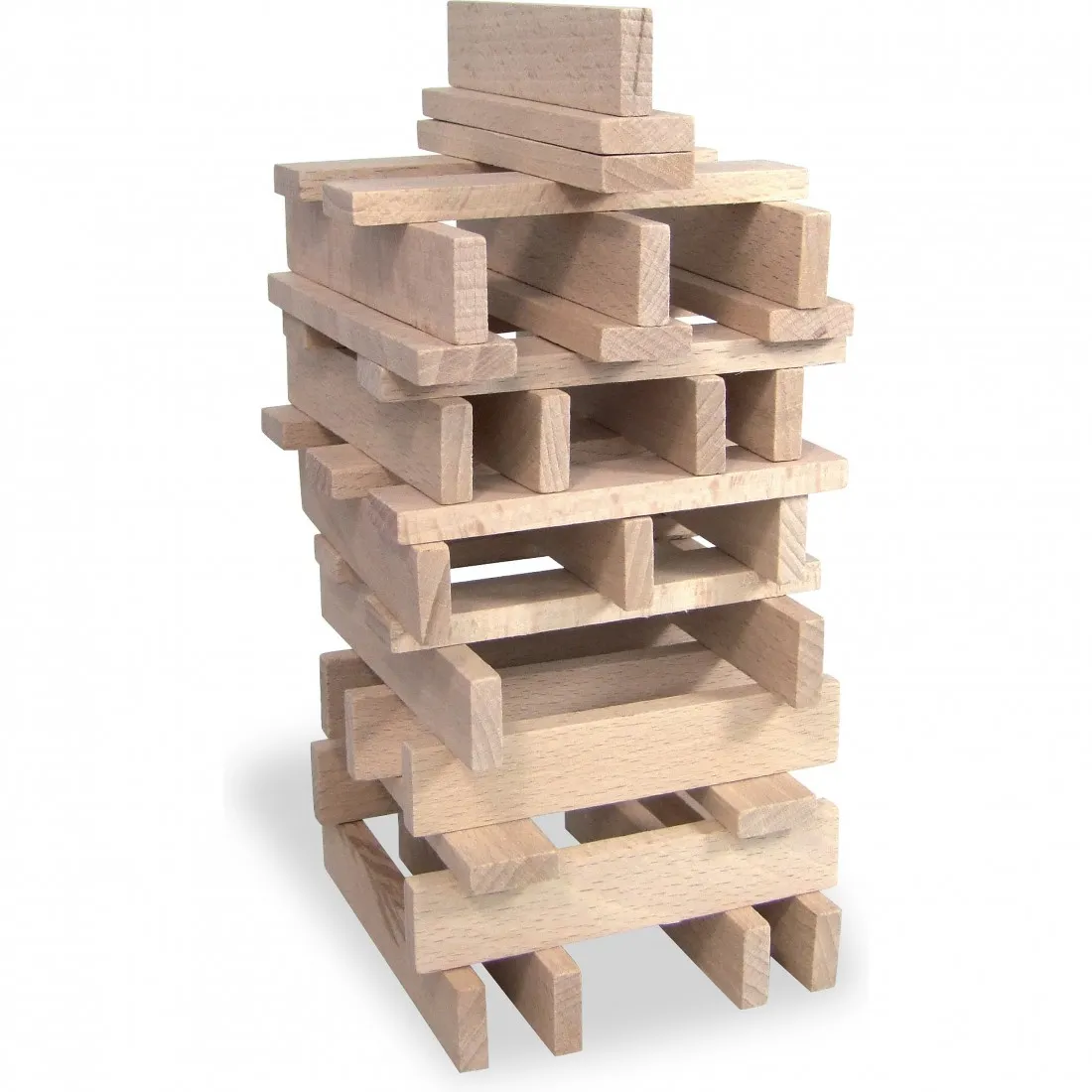 Batibloc Classique 100 Planchettes en Bois - Jeu de Construction - Vilac