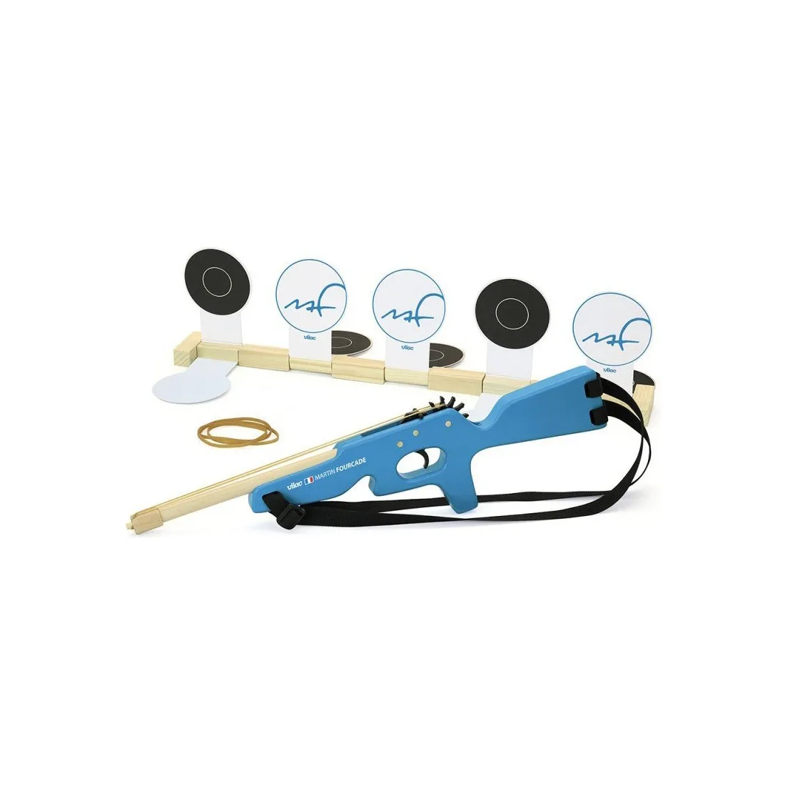 Carabine à élastique Martin Fourcade, Fusil en bois enfant, - Vilac