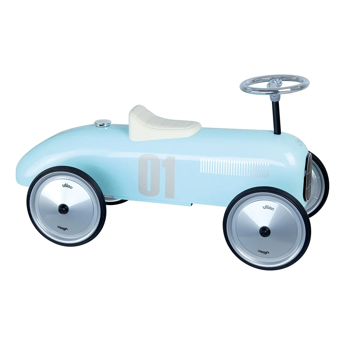 Porteur voiture vintage bleu tendre - Un jeu - Vilac