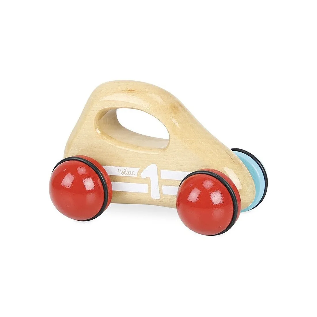 Voiture 1er âge bois naturel, Voiture en bois jouet - Vilac