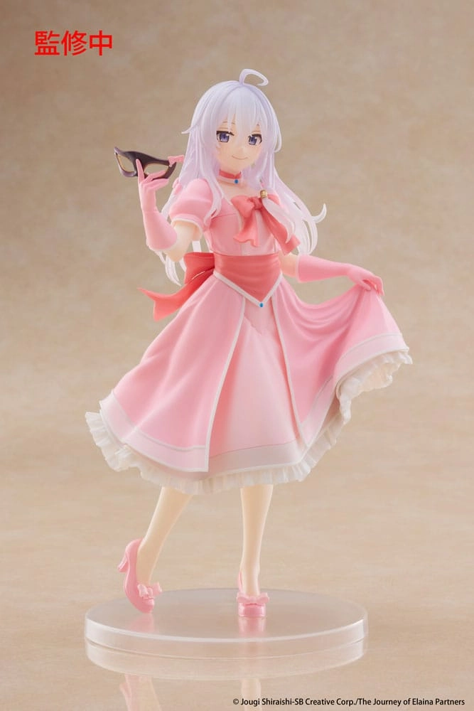 Wandering witch: the journey of elaina coreful statuette pvc elaina mask & party dress ver. 18 cm