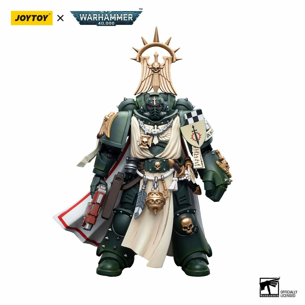 Warhammer 40k figurine 1/18 dark angels master with power fist 12 cm
