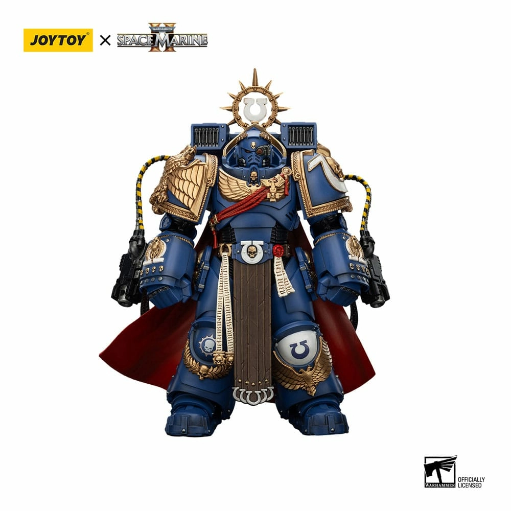 Warhammer 40k figurine ultramarines marneus calgar chapter master with mkx gravis armour and gauntlets of ultramar 20 cm