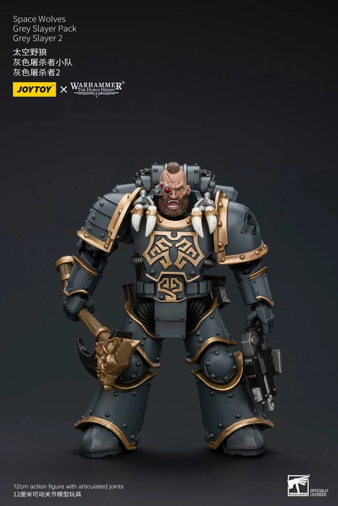 Warhammer the horus heresy figurine 1/18 space wolves grey slayer pack grey slayer 2 12 cm