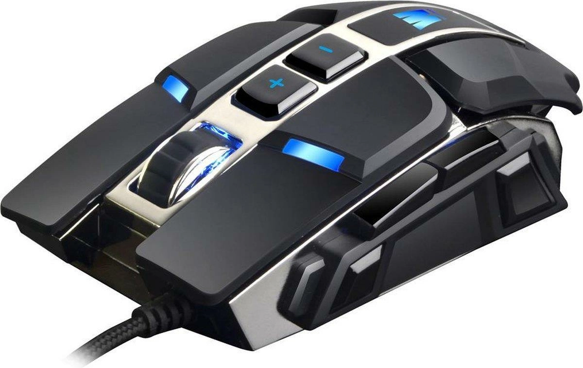 Wasdkeys - m300 - souris de jeu laser  filaire rgb noire