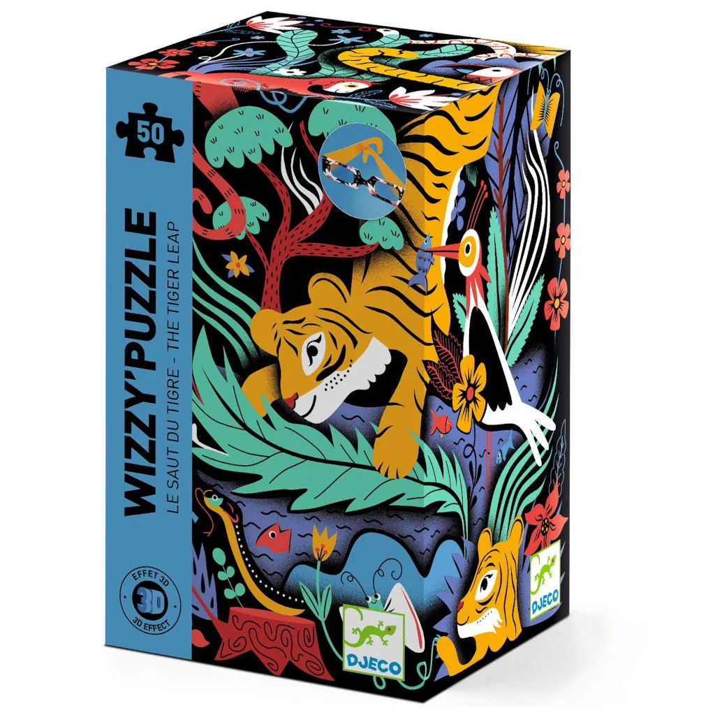 Wizzy Puzzle - Le Saut du Tigre - 50 Pièces