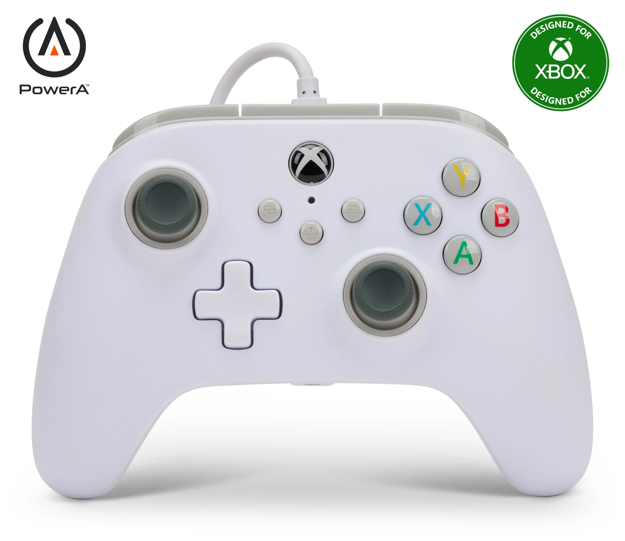 Xbox series x / s et pc - manette filaire - blanche