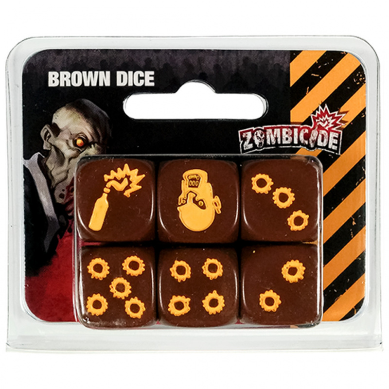 Zombicide : Set de Dés marron - Jeu de figurines